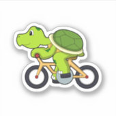 Turtle with Bicycle.PNG シール (正面)