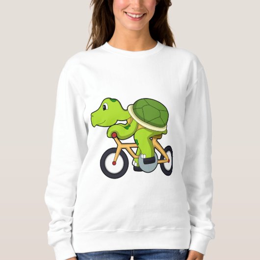 Turtle with Bicycle.PNG スウェットシャツ (正面)