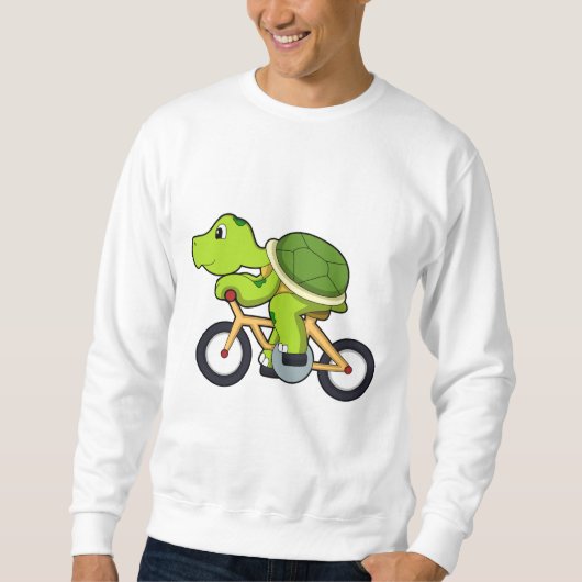 Turtle with Bicycle.PNG スウェットシャツ (正面)