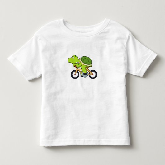 Turtle with Bicycle.PNG トドラーTシャツ (正面)