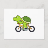 Turtle with Bicycle.PNG ポストカード (正面)