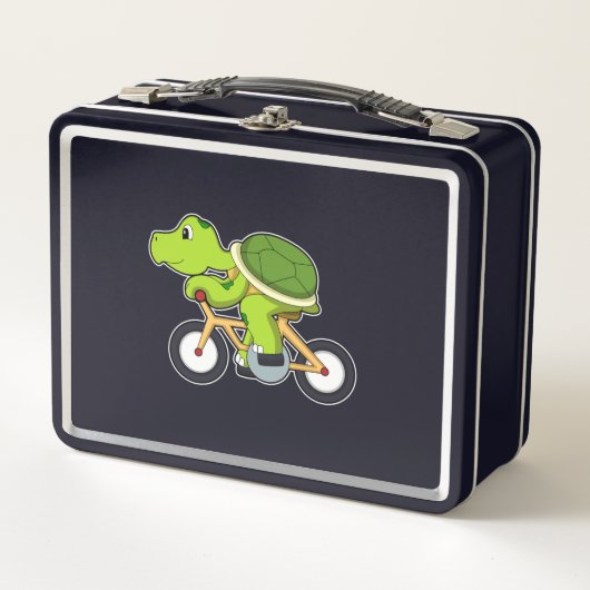 Turtle with Bicycle.PNG メタルランチボックス (正面)