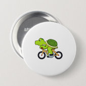 Turtle with Bicycle.PNG 缶バッジ (正面&裏面)