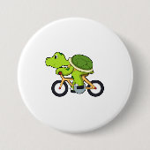 Turtle with Bicycle.PNG 缶バッジ (正面)