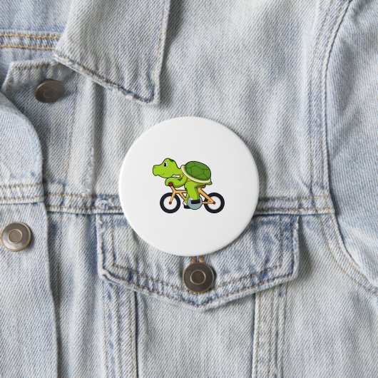 Turtle with Bicycle.PNG 缶バッジ (インサイチュ)