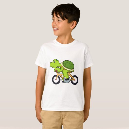 Turtle with Bicycle.PNG Tシャツ (正面フル)