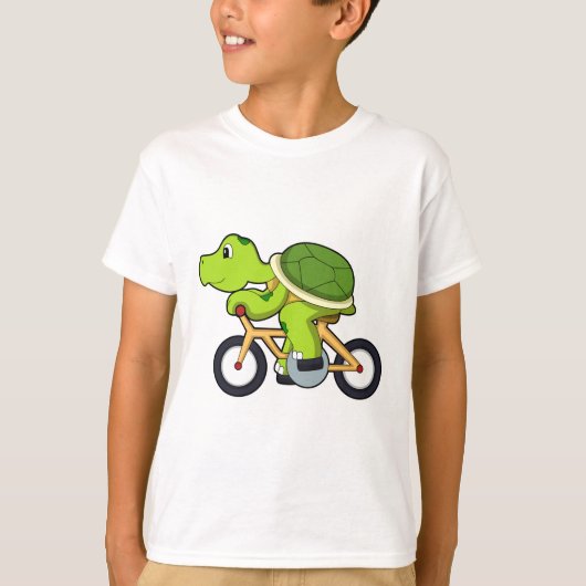 Turtle with Bicycle.PNG Tシャツ (正面)