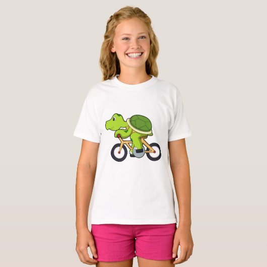 Turtle with Bicycle.PNG Tシャツ (正面フル)