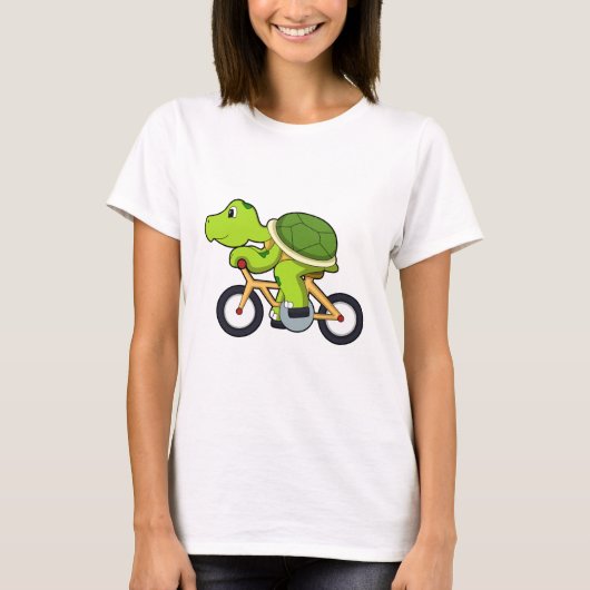 Turtle with Bicycle.PNG Tシャツ (正面)