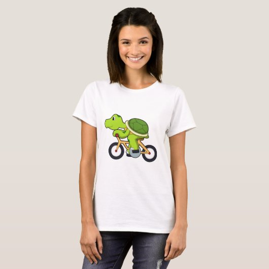 Turtle with Bicycle.PNG Tシャツ (正面フル)