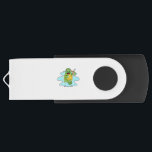 Turtle with Drink in Water USBフラッシュドライブ<br><div class="desc">This design is the perfect gift for a birthday,  Christmas and other celebrations. It is suitable for women,  men and kids.</div>