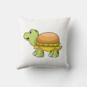 Turtle with Shell as Burger.PNG クッション (裏面)