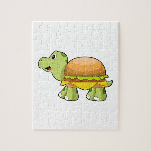 Turtle with Shell as Burger.PNG ジグソーパズル (縦)