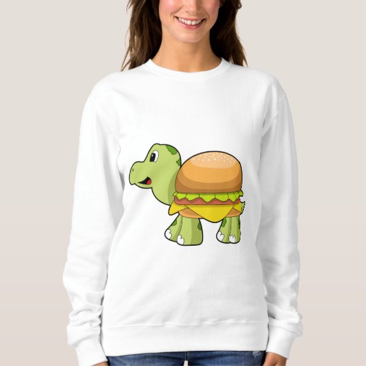 Turtle with Shell as Burger.PNG スウェットシャツ (正面)