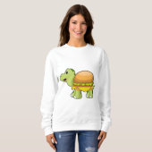Turtle with Shell as Burger.PNG スウェットシャツ (正面フル)