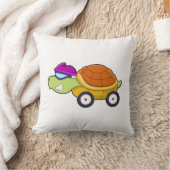 Turtle with Shell as Car クッション (ブランケット)