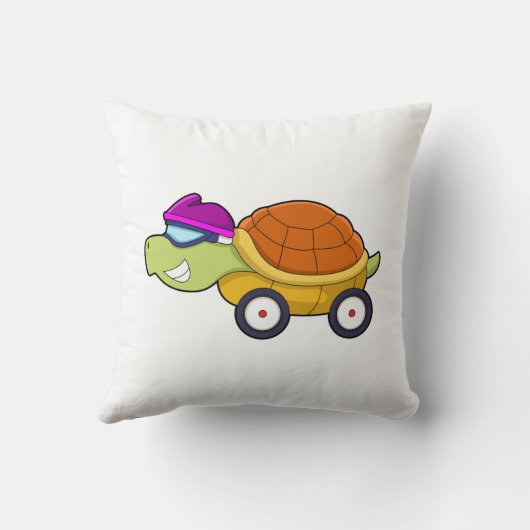 Turtle with Shell as Car クッション (裏面)