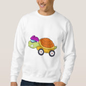 Turtle with Shell as Car スウェットシャツ (正面)