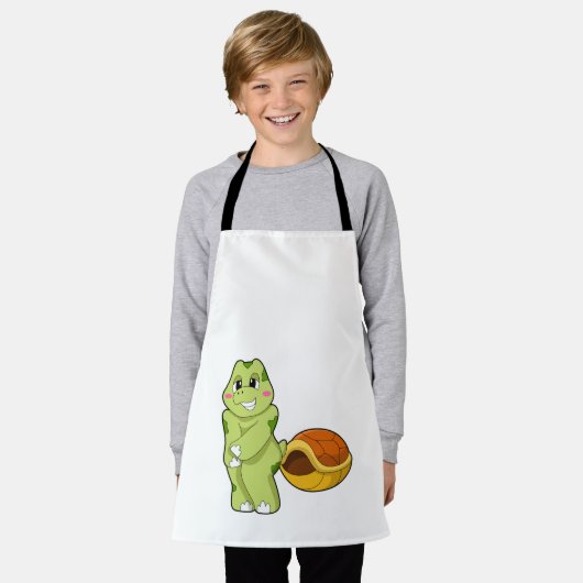 Turtle without Shell Shy.PNG エプロン (着用した状態)