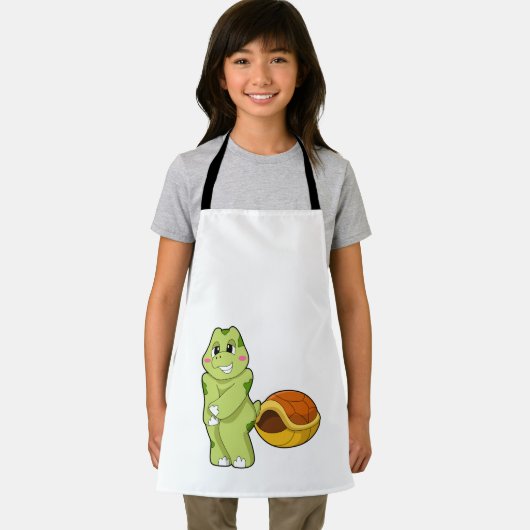 Turtle without Shell Shy.PNG エプロン (インサイチュ)