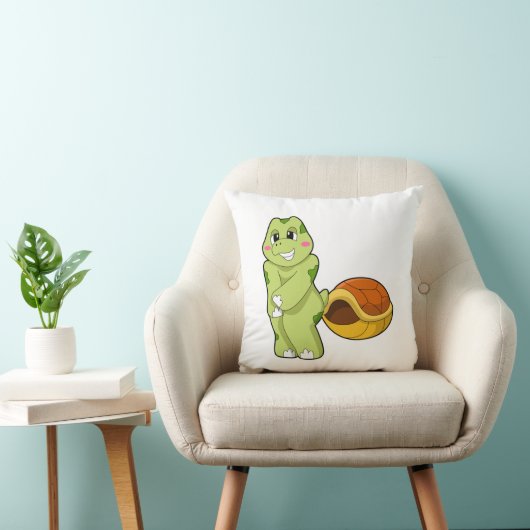 Turtle without Shell Shy.PNG クッション (椅子)