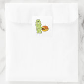 Turtle without Shell Shy.PNG スクエアシール (バッグ)