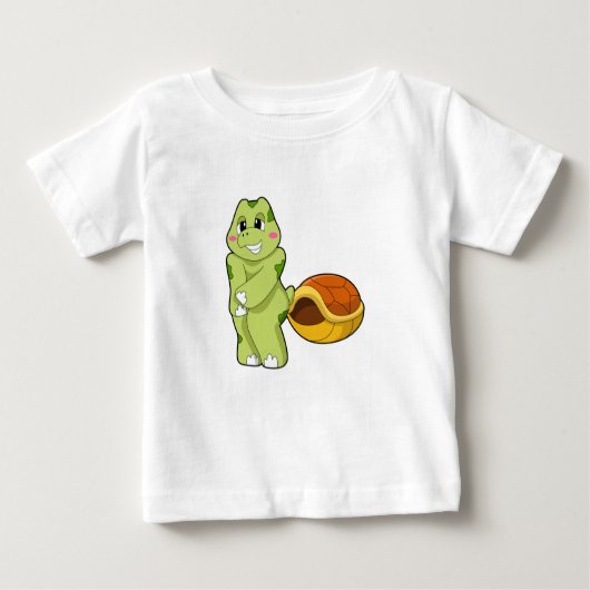 Turtle without Shell Shy.PNG ベビーTシャツ (正面)