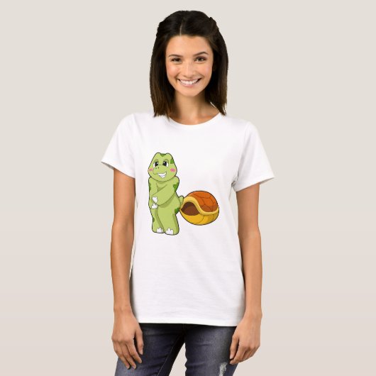 Turtle without Shell Shy.PNG Tシャツ (正面フル)