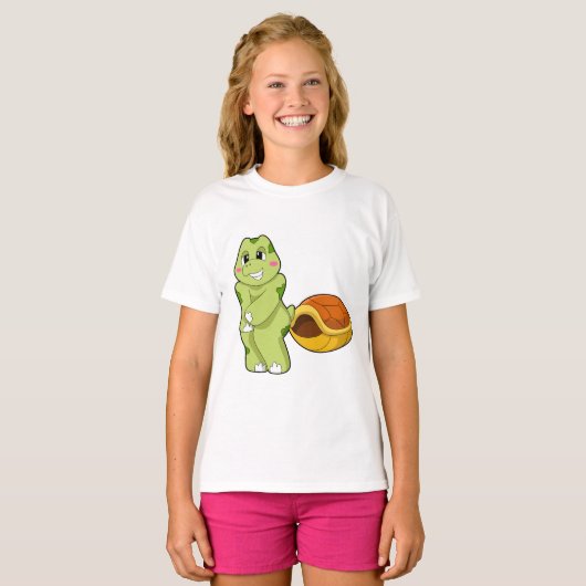 Turtle without Shell Shy.PNG Tシャツ (正面フル)