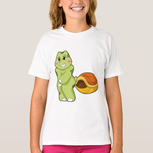 Turtle without Shell Shy.PNG Tシャツ (正面)