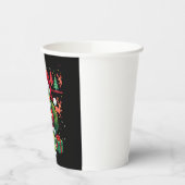 Turtle Xmas Lights Ugly Santa Turtle Christmas Tan 紙コップ (左)