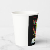 Turtle Xmas Lights Ugly Santa Turtle Christmas Tan 紙コップ (右)