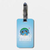 Turtlecat Graffiti Bubble's Mrow? ラゲッジタグ (裏面縦)