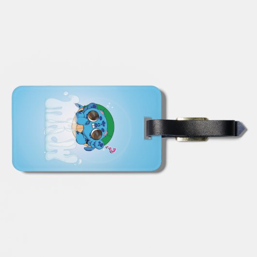 Turtlecat Graffiti Bubble's Mrow? ラゲッジタグ (裏面横)