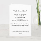 TurtleDoves & Decoクリスマスカード シーズンカード (裏面)