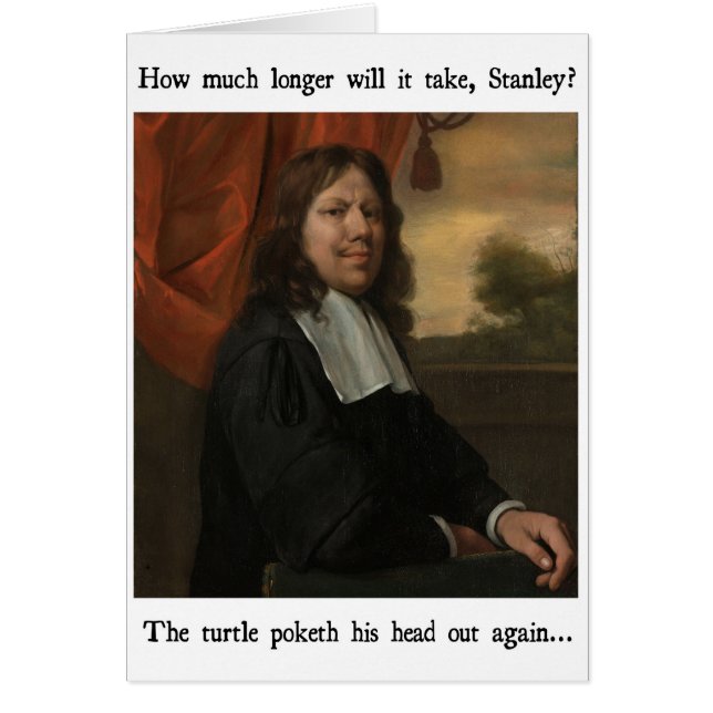 Turtleheadのおもしろカード (正面)