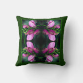 Turtlehead Flower Frame自分の写真を作成 クッション (裏面)