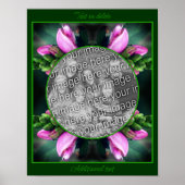 Turtlehead Flower Frame自分の写真を作成 ポスター (正面)