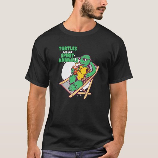 Turtles Are My Spirit Animals Animal Pet Turtle Tシャツ (正面)