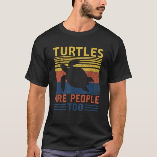 Turtles Are People Too Tシャツ (正面)