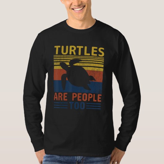 Turtles Are People Too Tシャツ (正面)