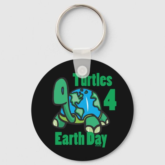 Turtles for Earth Day Keychain キーホルダー (正面)