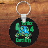Turtles for Earth Day Keychain キーホルダー (正面)