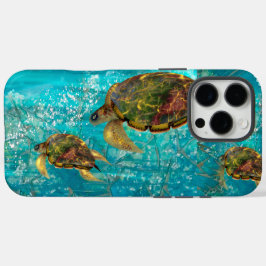 Turtles Gliding_Sea of Glass iPhone 16 Pro Maxケース