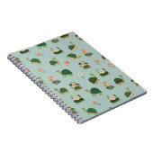 Turtles & Lily Pads on Pistachio Green ノートブック (右側)