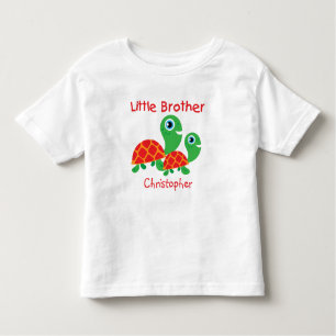 Turtles Little パーソナライズされた Brotherという名前の追加 トドラーTシャツ