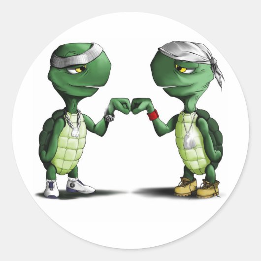 Turttles ラウンドシール (正面)