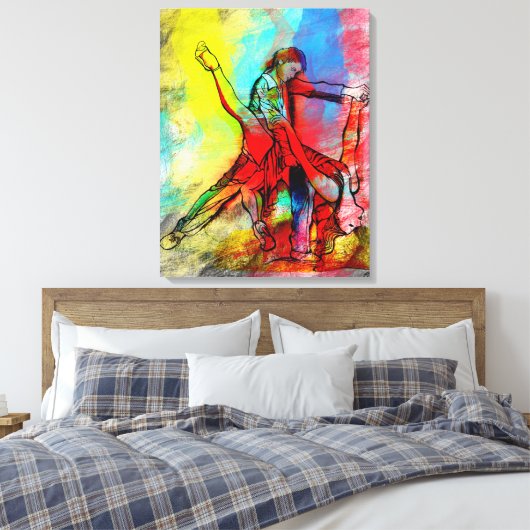 Tus Labios de Rubi - Your Ruby Lips Tango キャンバスプリント (インサイチュ (寝室))