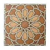 tuscan black gold flower circle tiles タイル (正面)