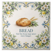 Tuscan Bread Kitchen Blessing Mediterranean タイル (正面)